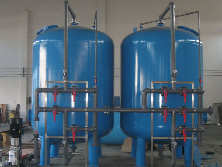 Industrial multi-grade-sand-filter carbon filter